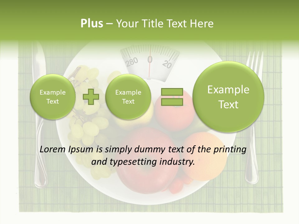 Lemon Overweight Scale PowerPoint Template