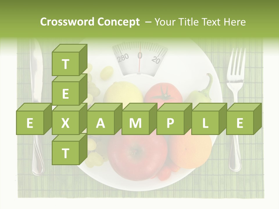 Lemon Overweight Scale PowerPoint Template