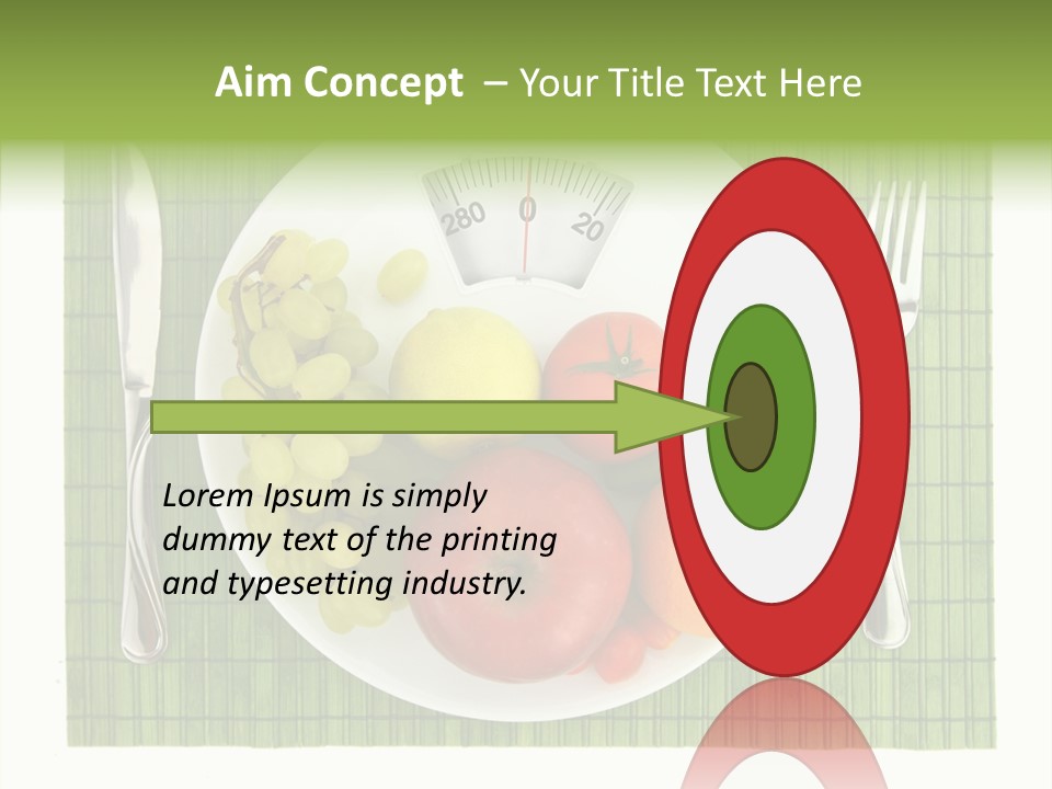 Lemon Overweight Scale PowerPoint Template