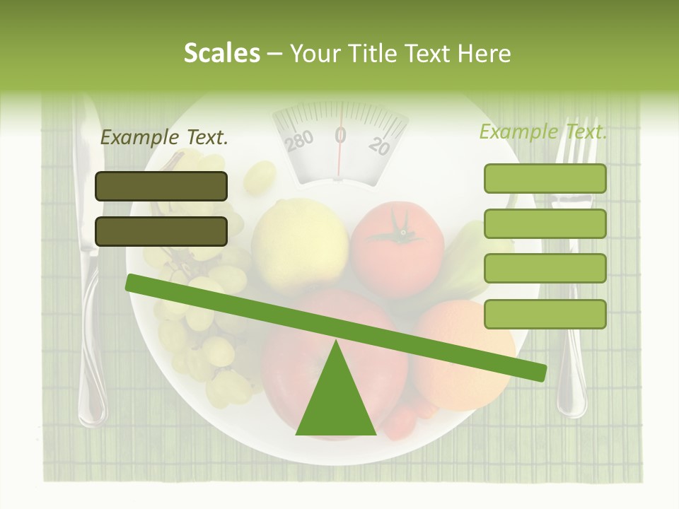 Lemon Overweight Scale PowerPoint Template