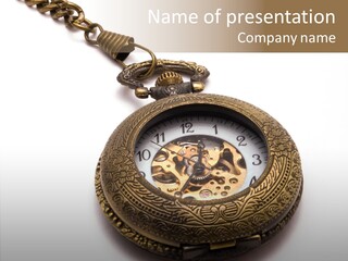 Cogs Ornate Minute PowerPoint Template