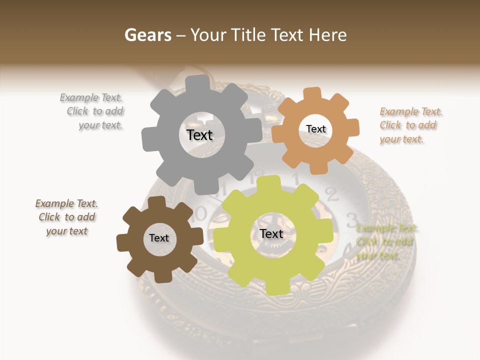 Cogs Ornate Minute PowerPoint Template