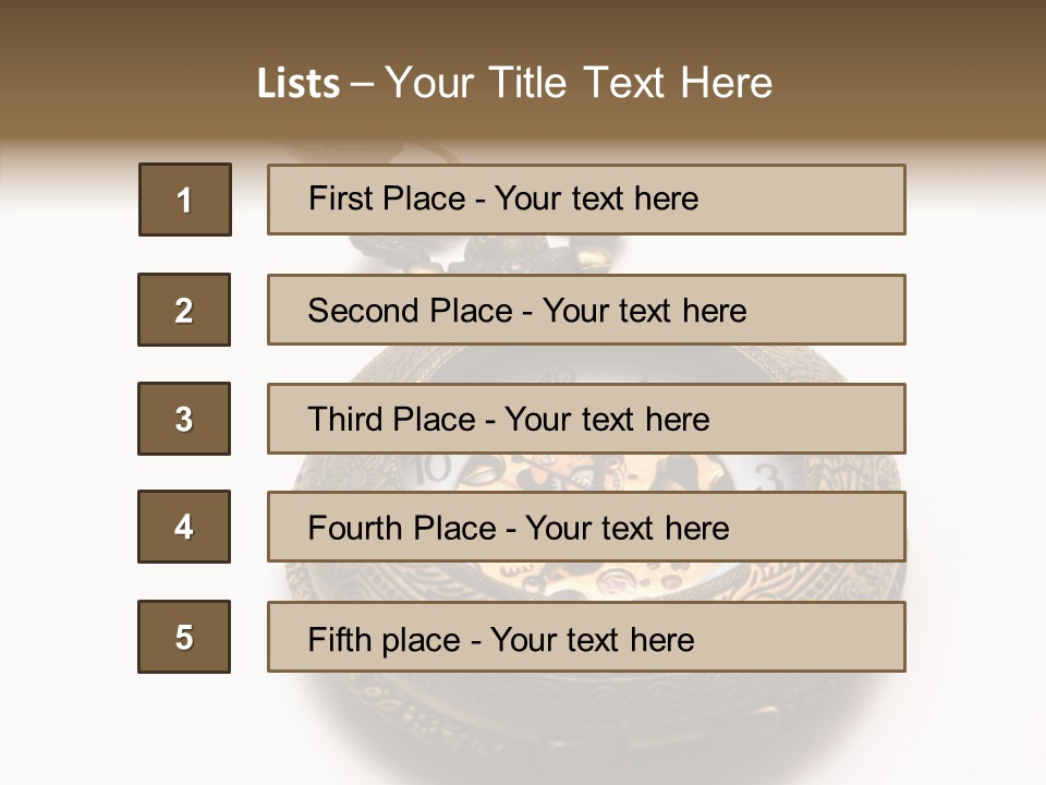 Cogs Ornate Minute PowerPoint Template