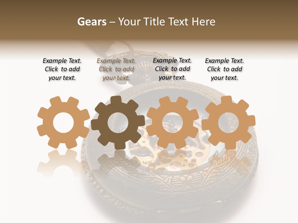 Cogs Ornate Minute PowerPoint Template