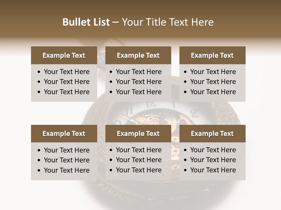 Cogs Ornate Minute PowerPoint Template