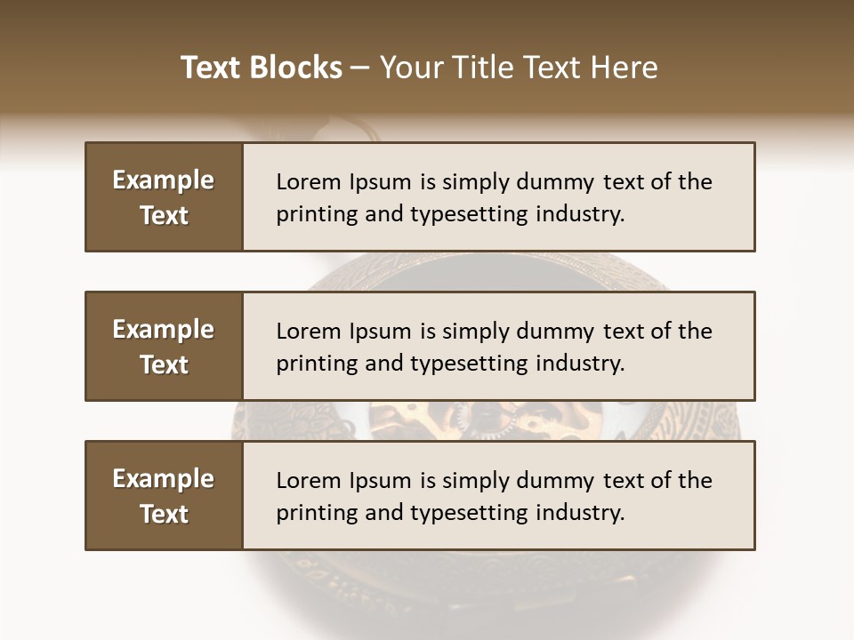 Cogs Ornate Minute PowerPoint Template