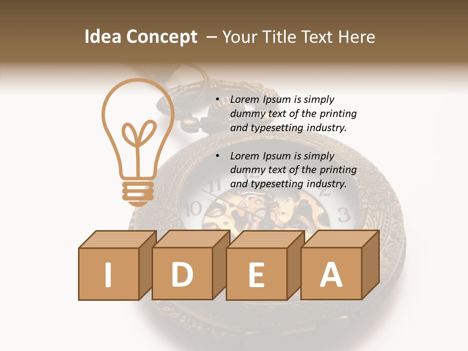 Cogs Ornate Minute PowerPoint Template