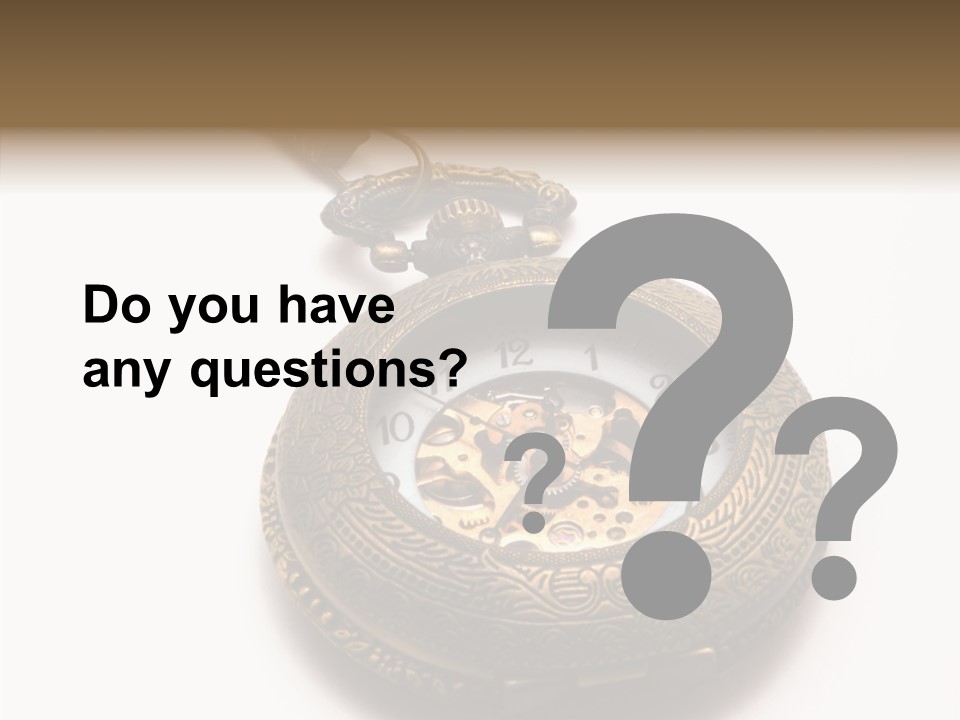 Cogs Ornate Minute PowerPoint Template