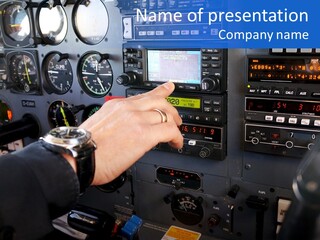 Pilot Airbus Jet PowerPoint Template