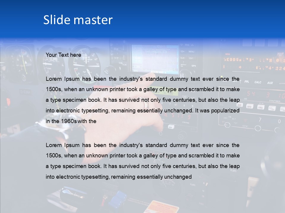 Pilot Airbus Jet PowerPoint Template