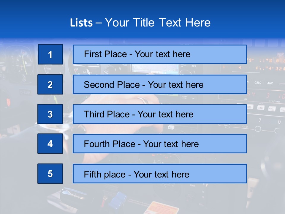 Pilot Airbus Jet PowerPoint Template