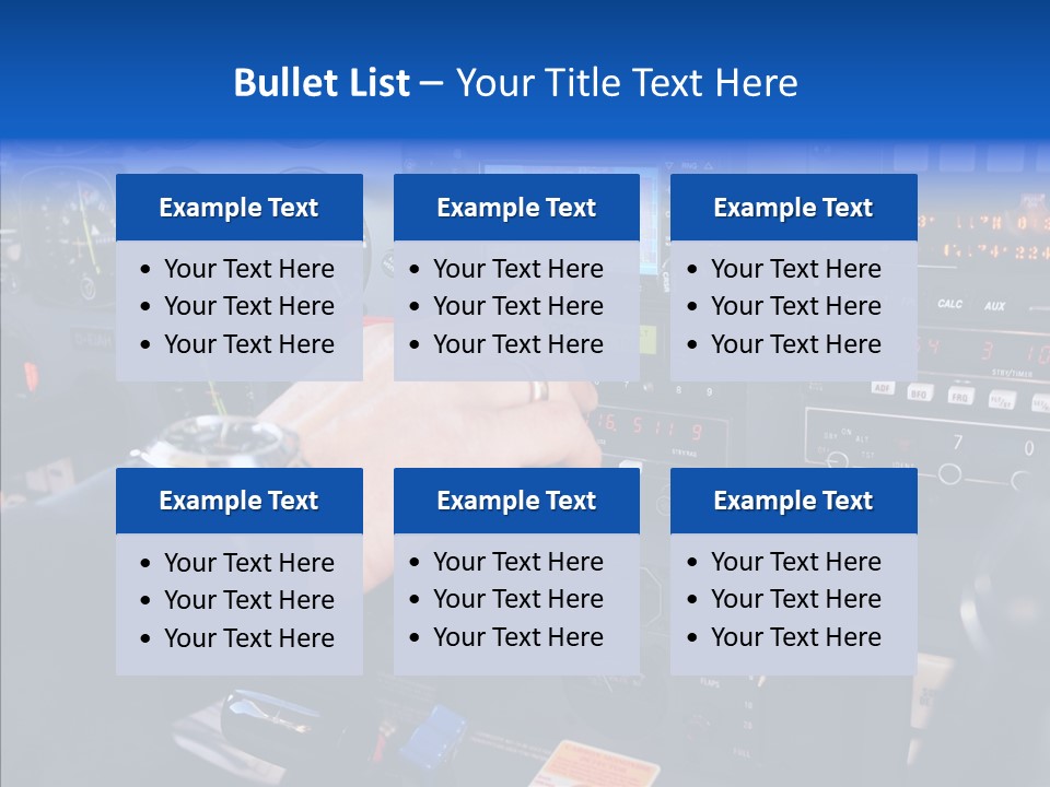 Pilot Airbus Jet PowerPoint Template