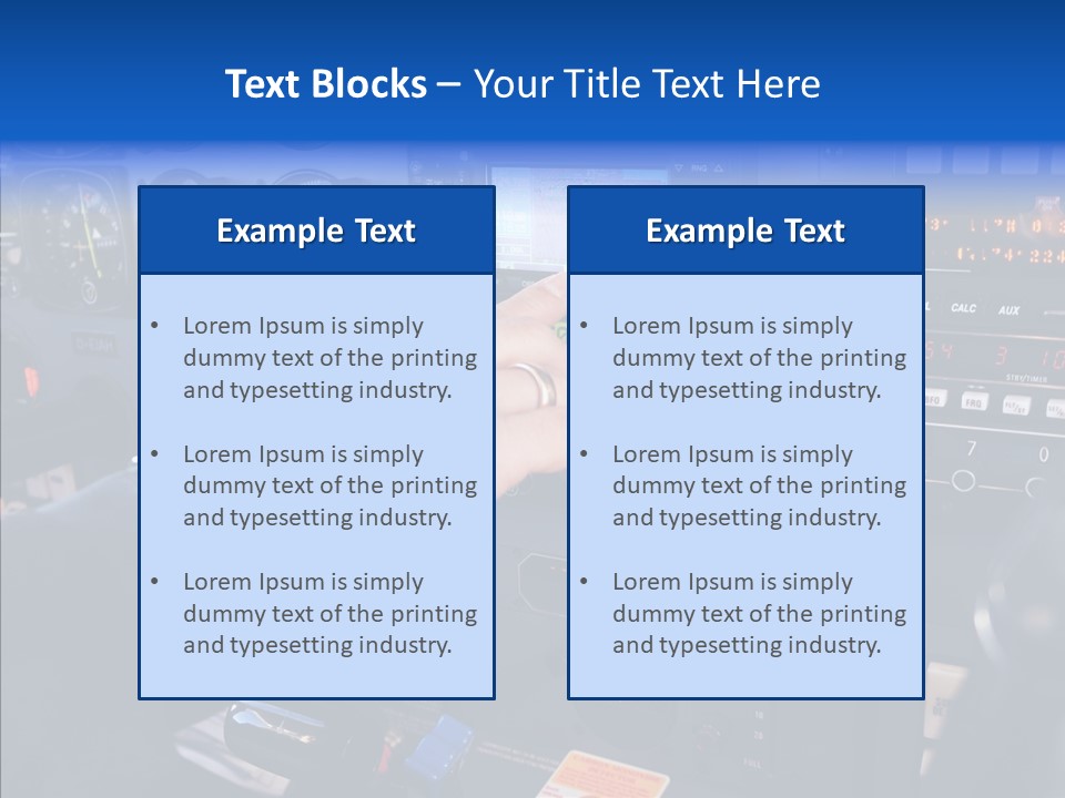 Pilot Airbus Jet PowerPoint Template