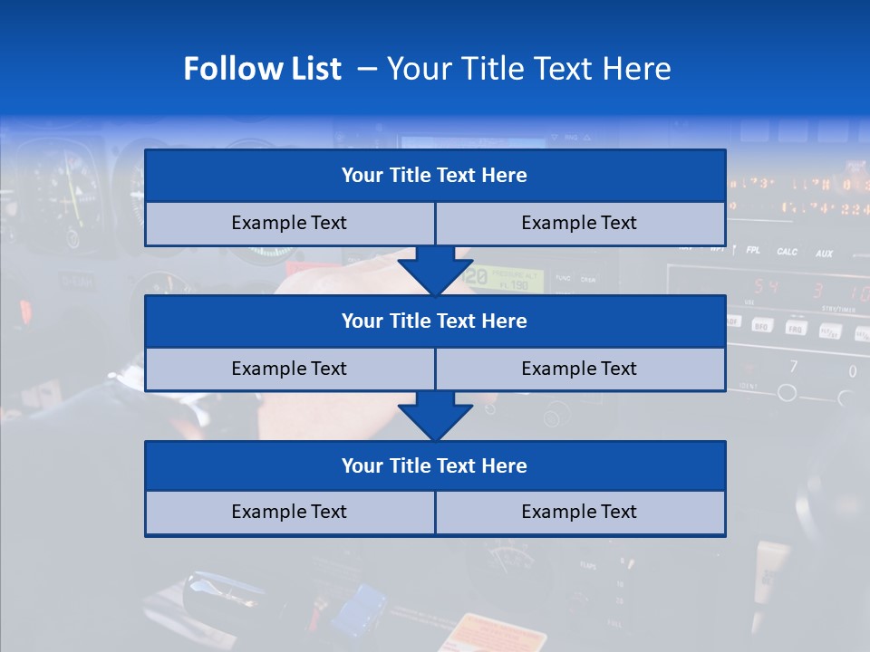 Pilot Airbus Jet PowerPoint Template