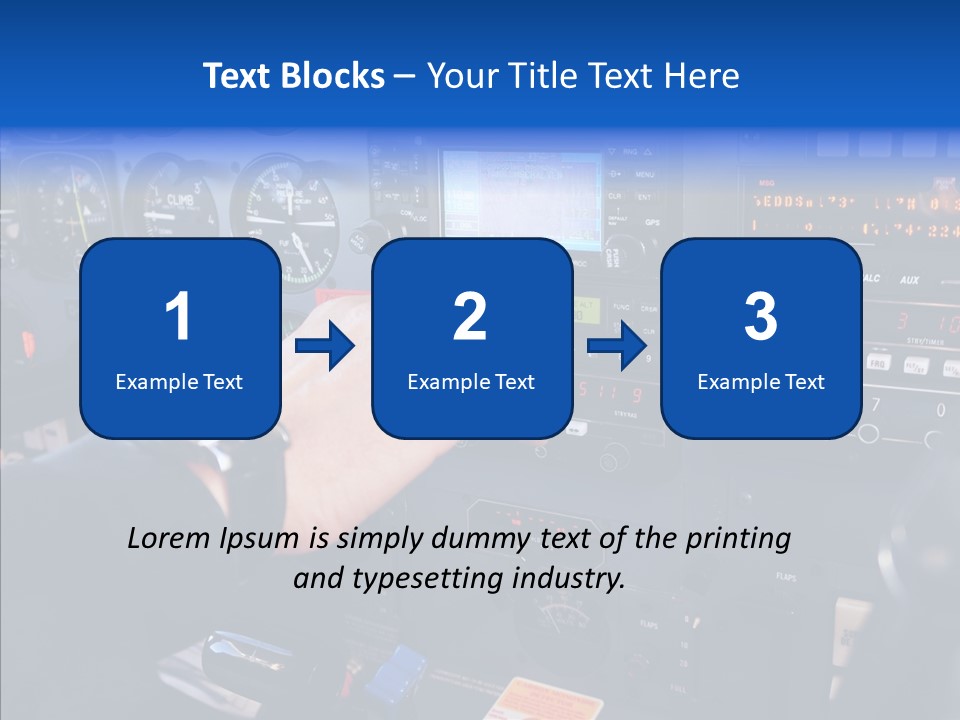 Pilot Airbus Jet PowerPoint Template