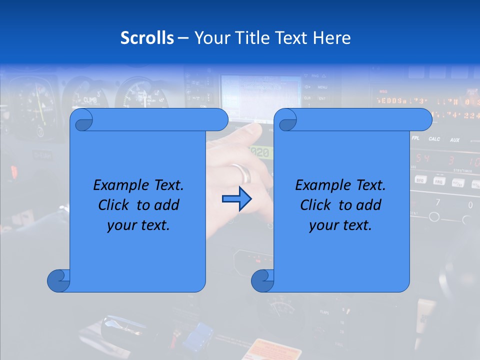 Pilot Airbus Jet PowerPoint Template