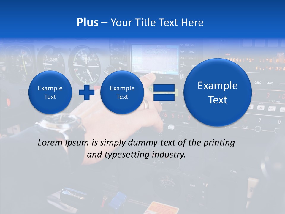 Pilot Airbus Jet PowerPoint Template