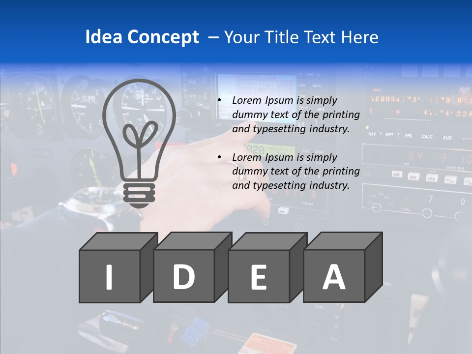 Pilot Airbus Jet PowerPoint Template