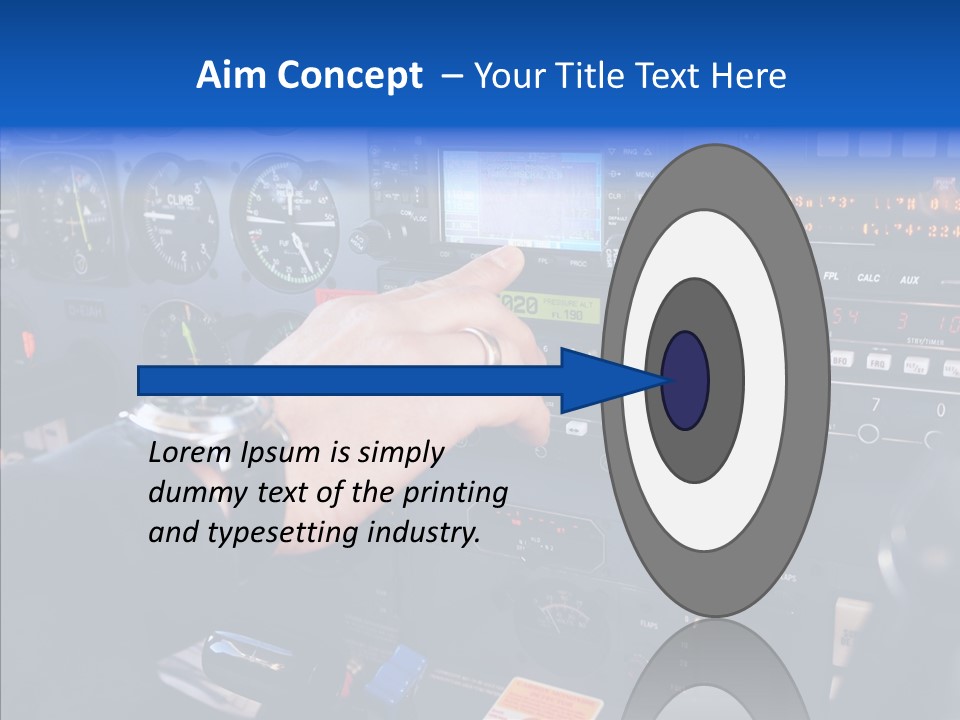Pilot Airbus Jet PowerPoint Template
