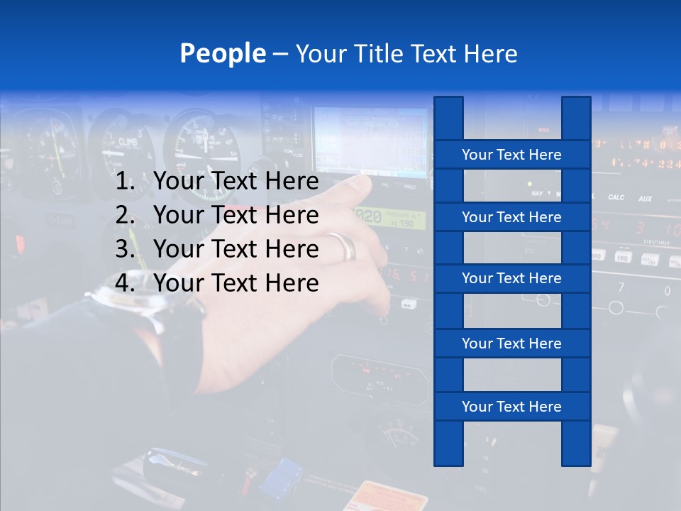 Pilot Airbus Jet PowerPoint Template