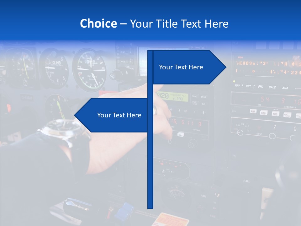 Pilot Airbus Jet PowerPoint Template