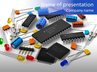 Electronic Pcb Controller PowerPoint Template