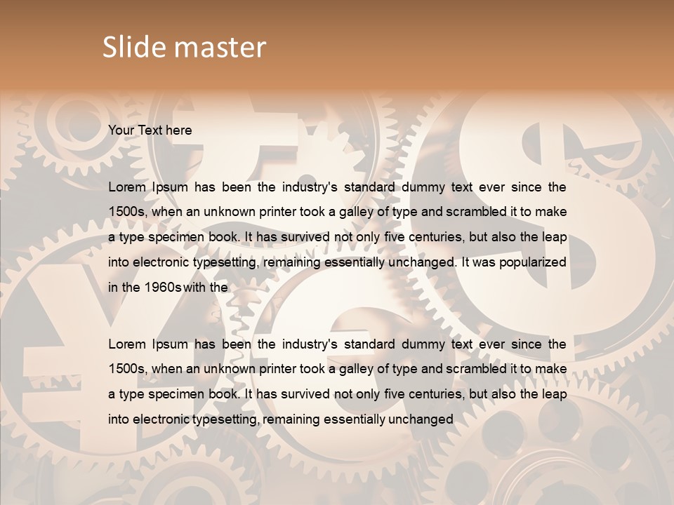 Clock Dealing Symbol PowerPoint Template