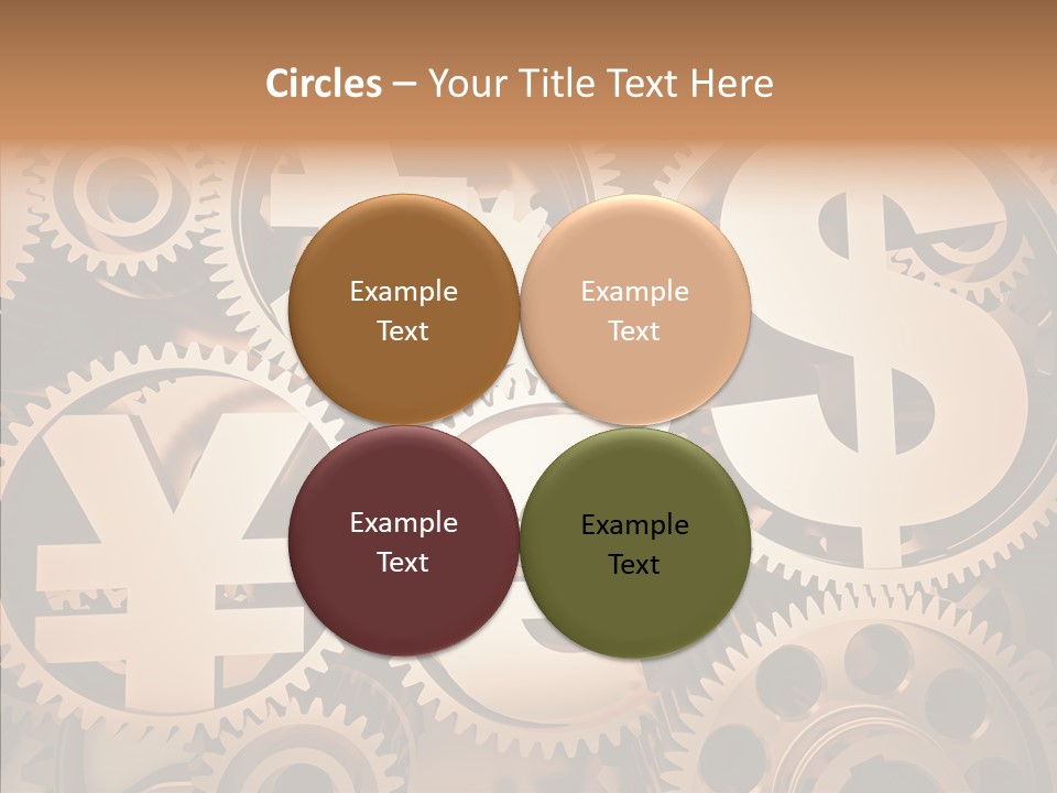 Clock Dealing Symbol PowerPoint Template