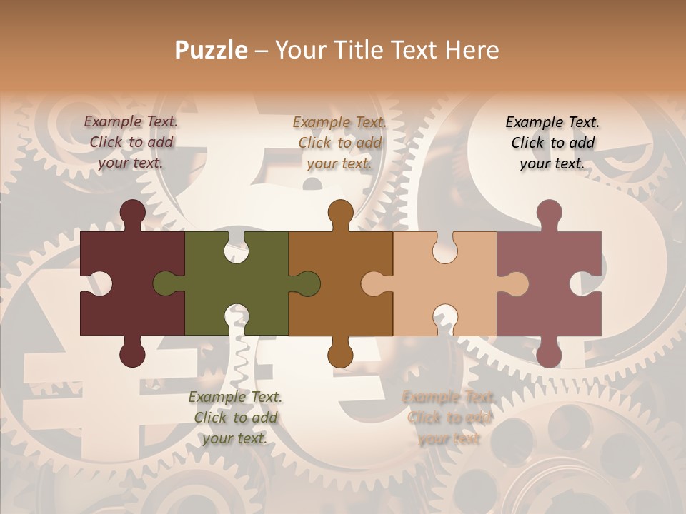 Clock Dealing Symbol PowerPoint Template