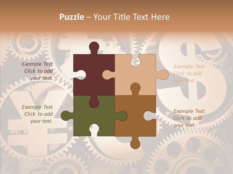 Clock Dealing Symbol PowerPoint Template