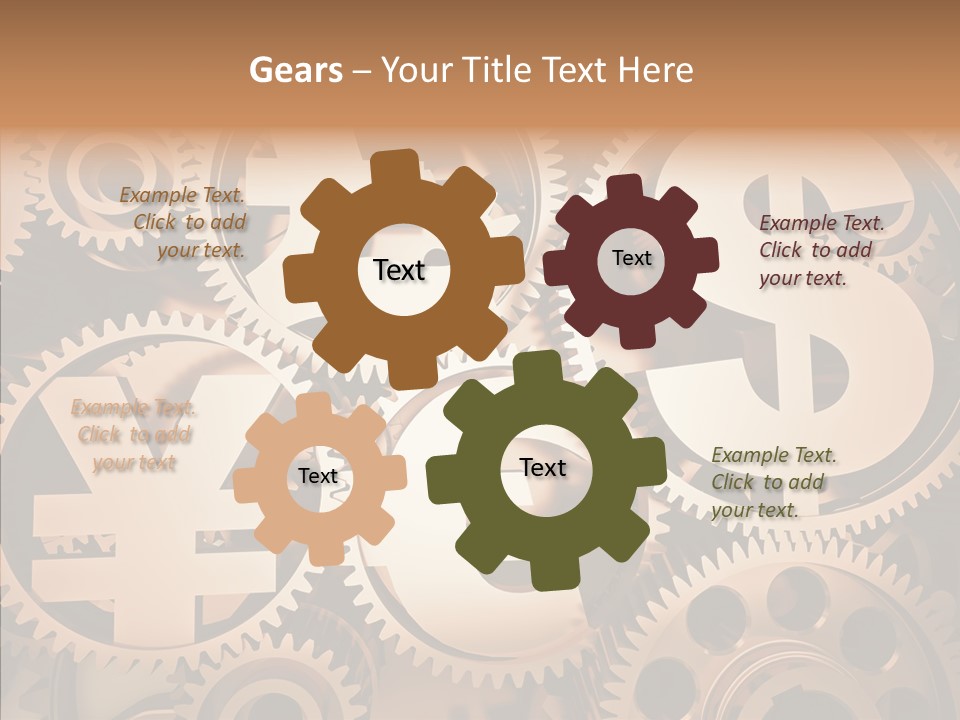 Clock Dealing Symbol PowerPoint Template