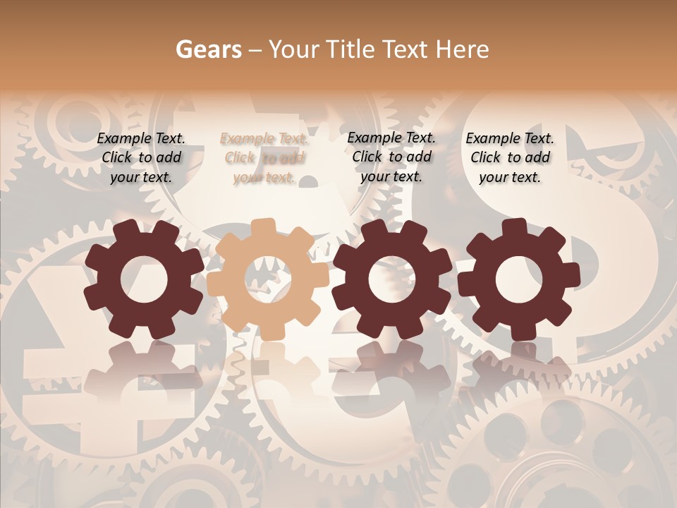 Clock Dealing Symbol PowerPoint Template