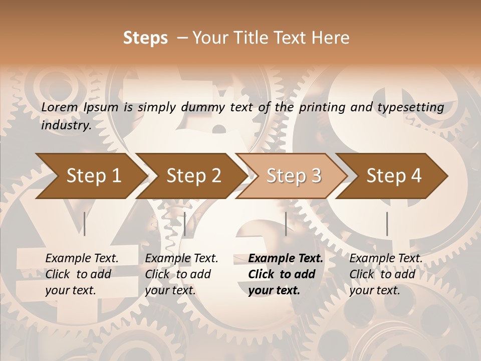 Clock Dealing Symbol PowerPoint Template