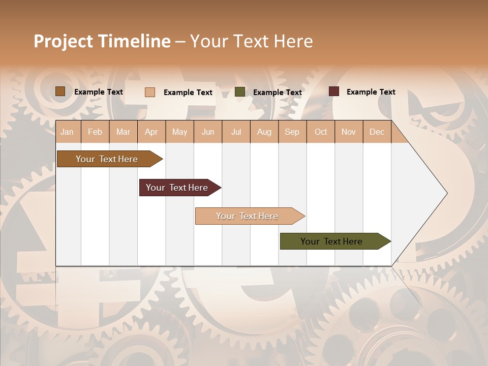 Clock Dealing Symbol PowerPoint Template