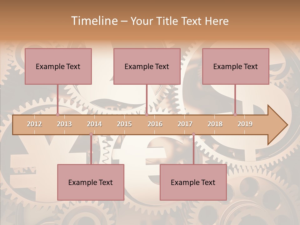 Clock Dealing Symbol PowerPoint Template