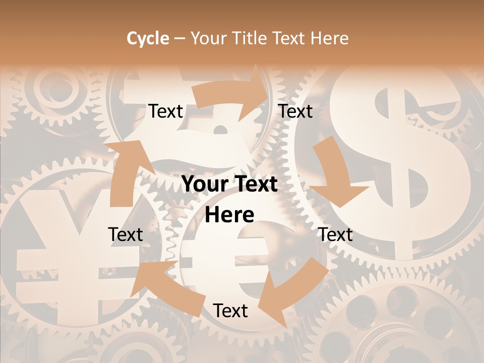 Clock Dealing Symbol PowerPoint Template