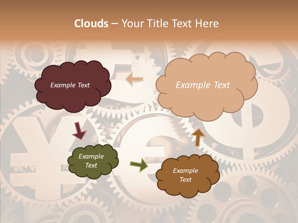 Clock Dealing Symbol PowerPoint Template