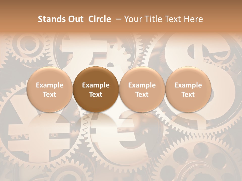 Clock Dealing Symbol PowerPoint Template