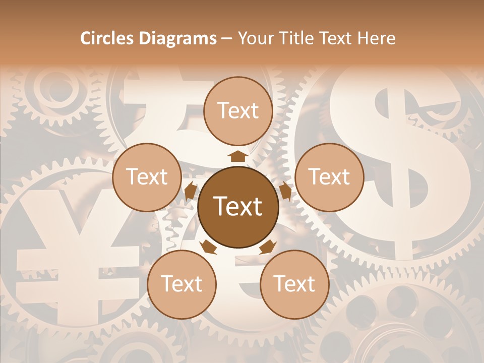 Clock Dealing Symbol PowerPoint Template