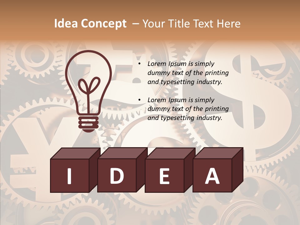 Clock Dealing Symbol PowerPoint Template