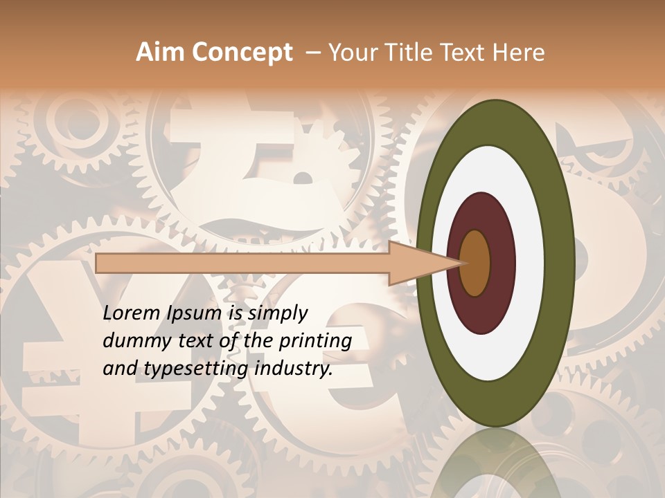 Clock Dealing Symbol PowerPoint Template