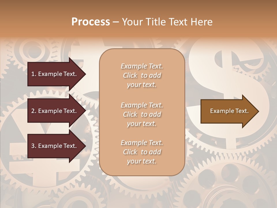 Clock Dealing Symbol PowerPoint Template