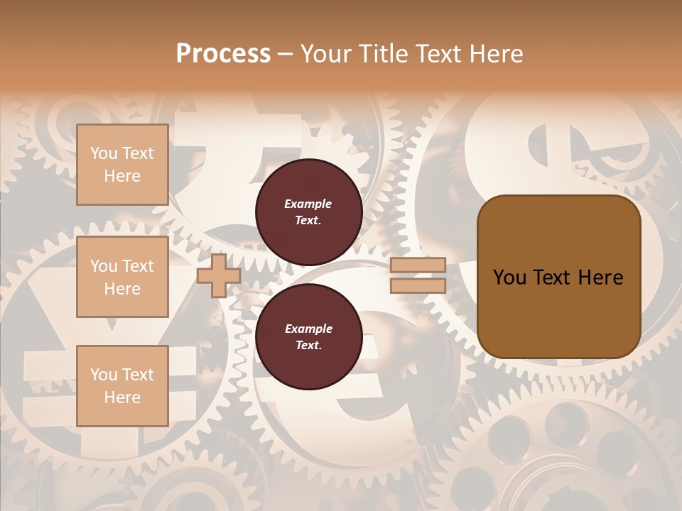 Clock Dealing Symbol PowerPoint Template