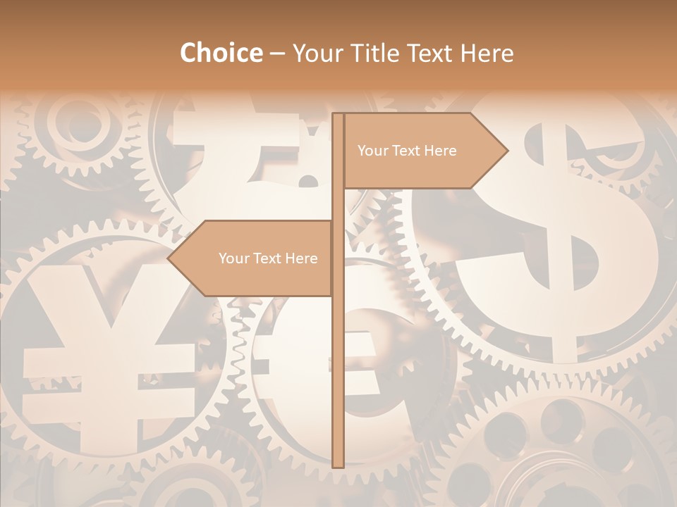 Clock Dealing Symbol PowerPoint Template