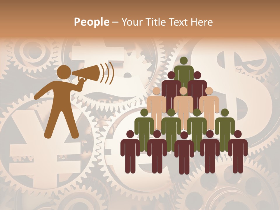 Clock Dealing Symbol PowerPoint Template