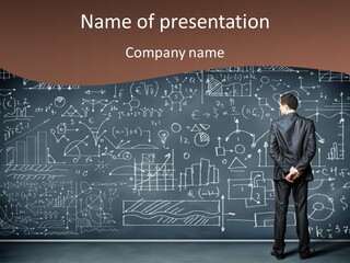 Frustrated Chalk Calculus PowerPoint Template