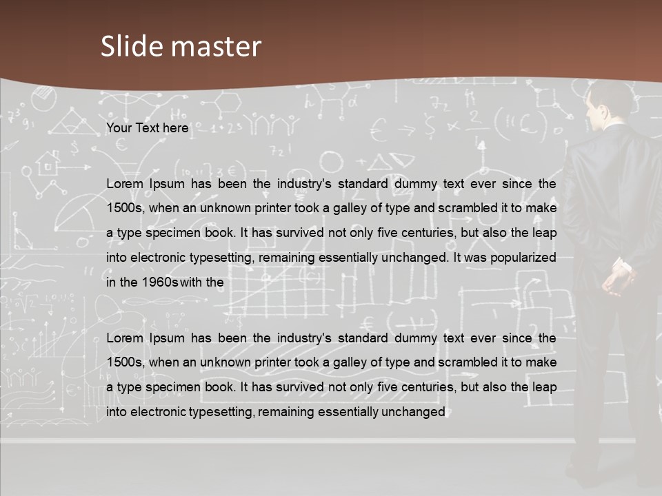 Frustrated Chalk Calculus PowerPoint Template