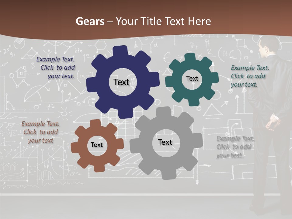 Frustrated Chalk Calculus PowerPoint Template