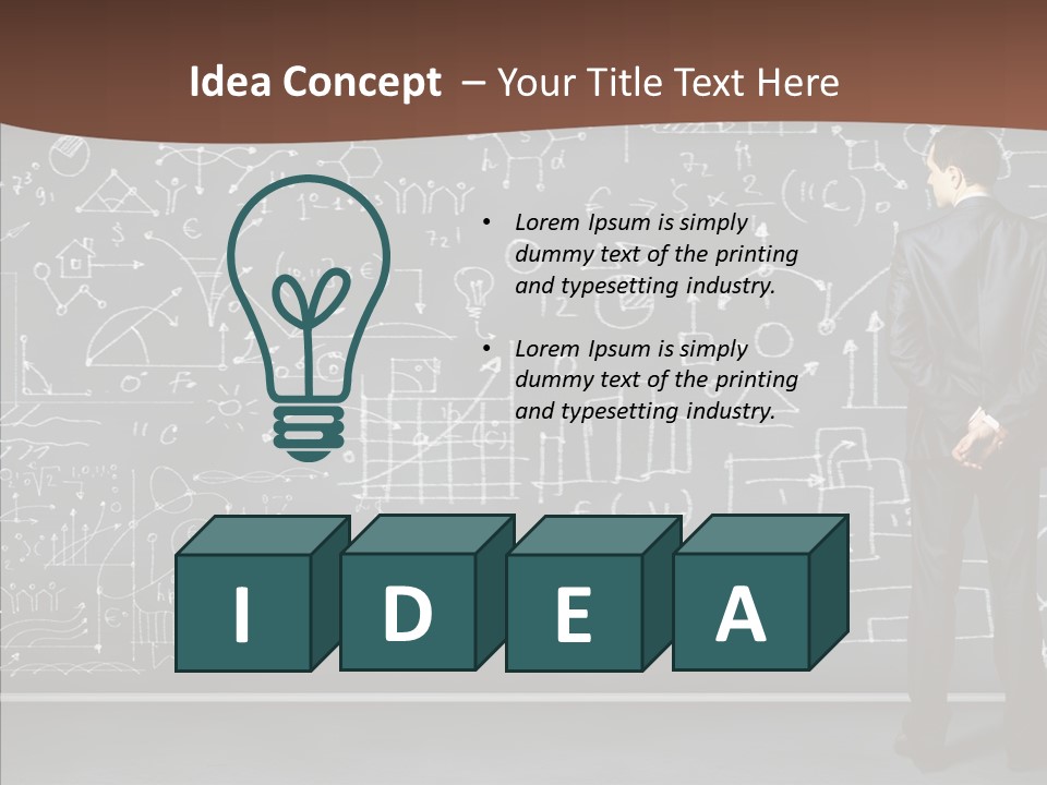 Frustrated Chalk Calculus PowerPoint Template