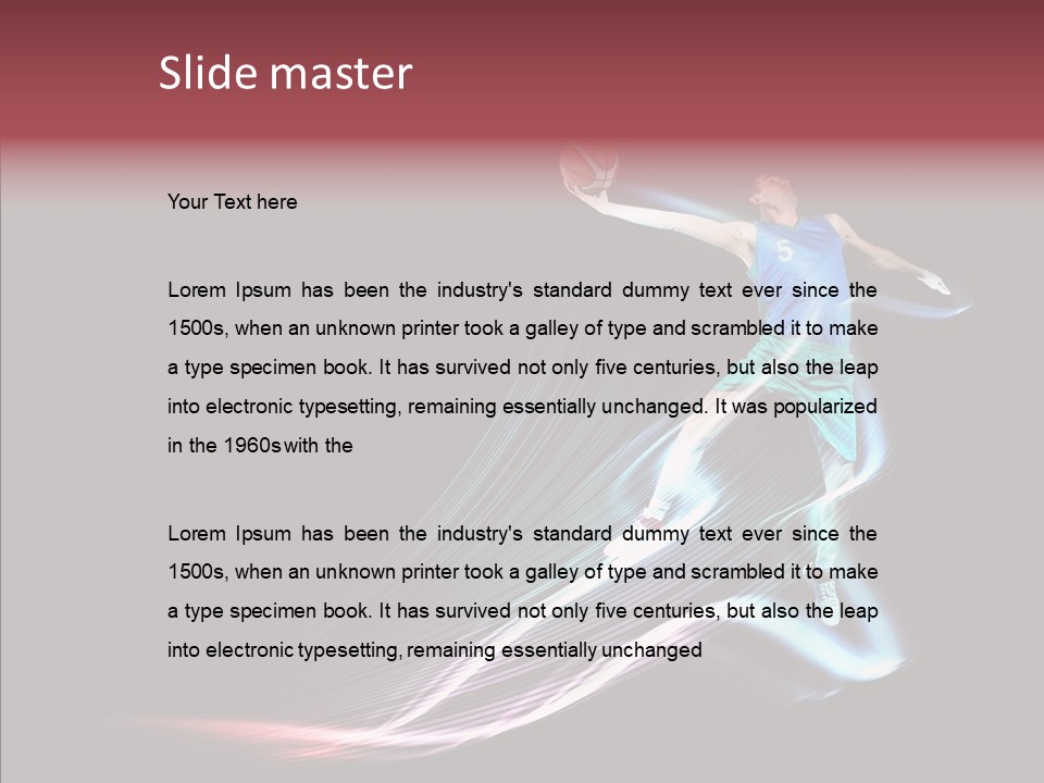 Sport Game Dunk PowerPoint Template